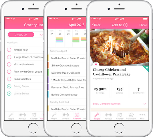 iPhone app screenshots